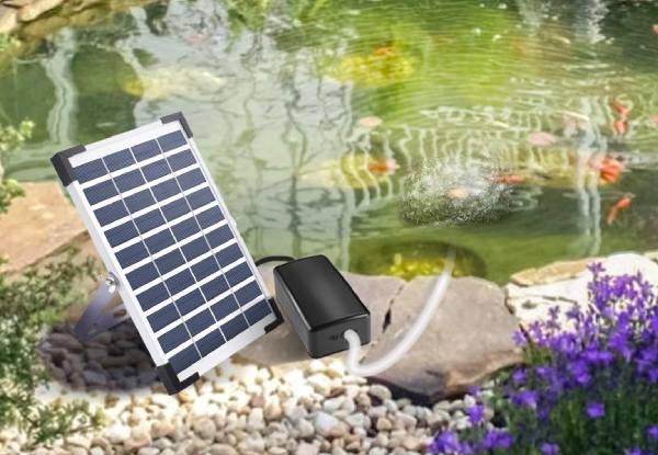 Solar Powered Water Air Pump