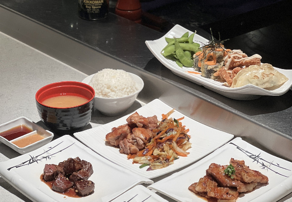 $40 Towards Dinner for Two at Tony's Teppanyaki Japanese Restaurant Ferrymead - Option for $80 Towards Dinner for Four People