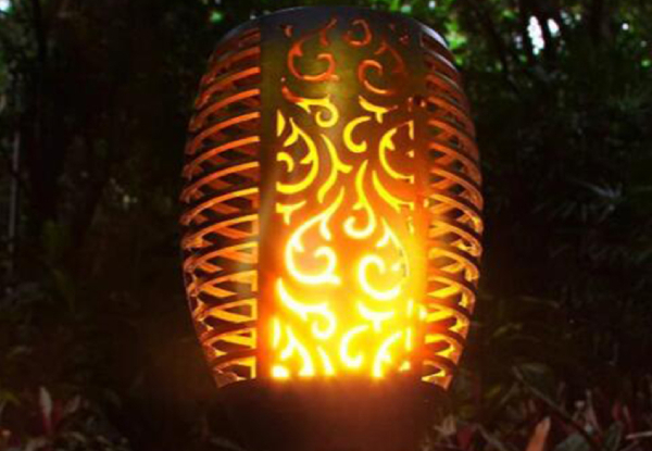 Outdoor Solar Flame Light Torch - Option for Two