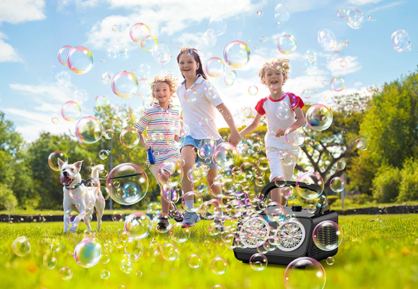 Automatic Bubble Machine with Two Fans