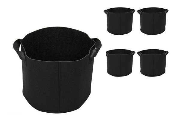 Five-Pack of Five Gallon Planting Grow Bags