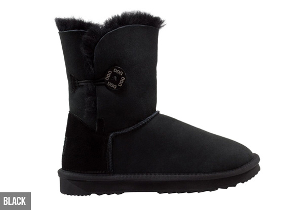 Comfort Me Unisex 'Koala' Australian Made Memory Foam 3/4 Button UGG Boots incl. Complimentary UGG Protector - Five Colours & Seven Sizes Available