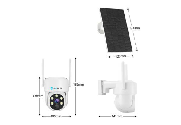 Anisee Outdoor 4MP Solar WiFi Security Camera