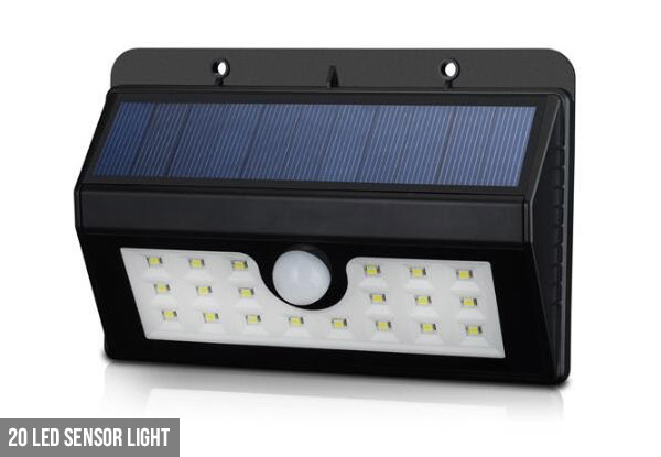 Outdoor LED Solar Sensor Light  - Two Types Available with Free Metro Delivery