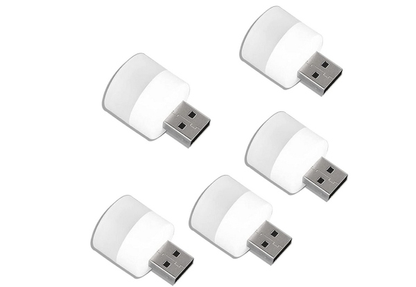 USB Nightlight Five-Pack - Two Colours Available