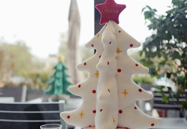 Soft Christmas Tree Plush Decoration - Three Colours Availablle