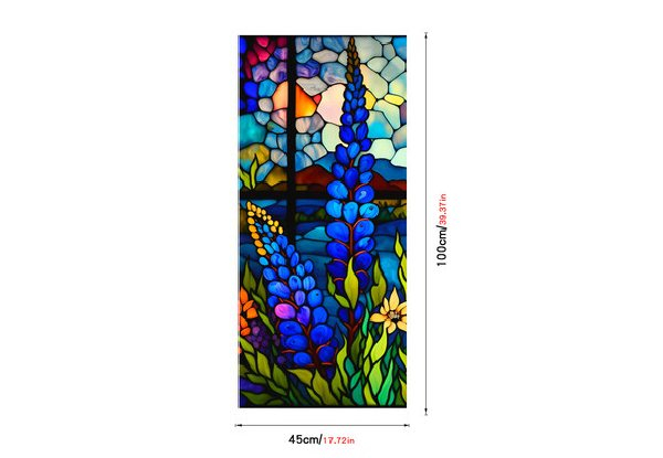Frosted Stained Glass Window Film - Six Options Available