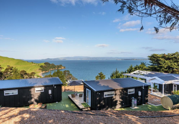 Two-Night Stay for Two People in a Self-Contained Luxury Chalet on Waiheke Island incl. Parking, WIFI, Use of Sauna, Luxury Cabana, $50 off Rental Car Hire & Savings on Return Ferry Passes - Option for Three & Four Night Stays - Valid May 1st 2025