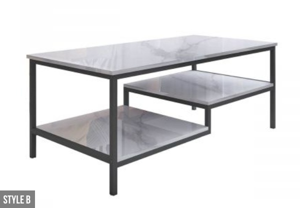 Faux Marble Coffee Table Range- Two Styles Available