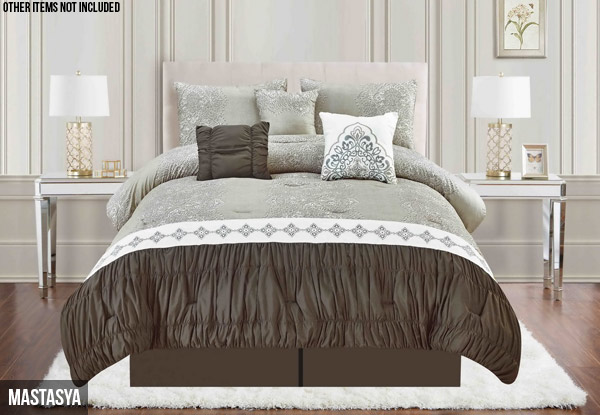 Seven-Piece Comforter Set - Two Styles & Two Sizes Available