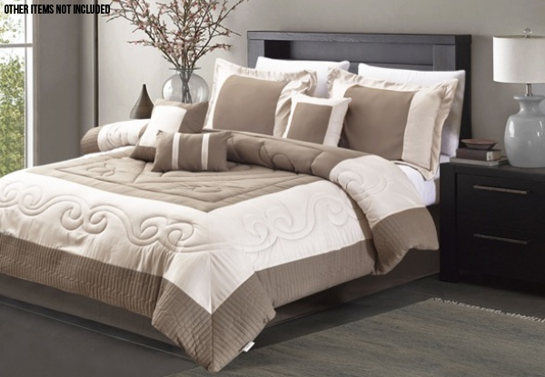 Seven-Piece Quilt Comforter Set - Three Sizes Available