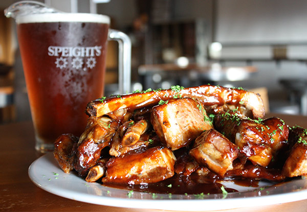 $25 for 1kg of Sticky Pork Ribs & a Jug of Speight's Beer