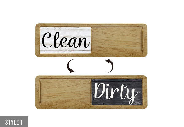Dishwasher Clean and Dirty Magnet - Available in Four Styles & Options for Two-Pack