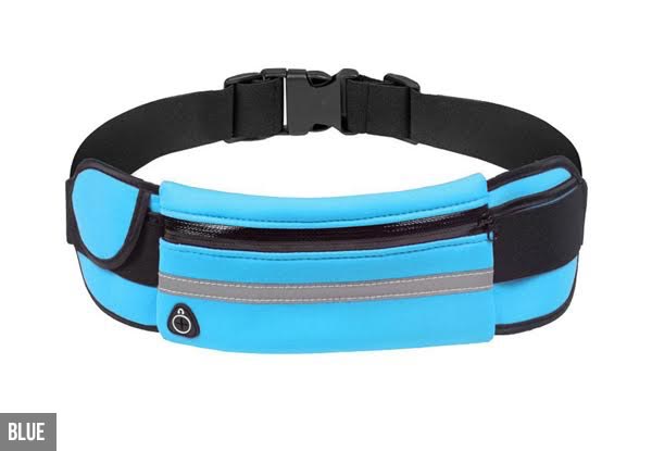 Sports Waist Bag with Water Bottle Holder - Four Colours Available