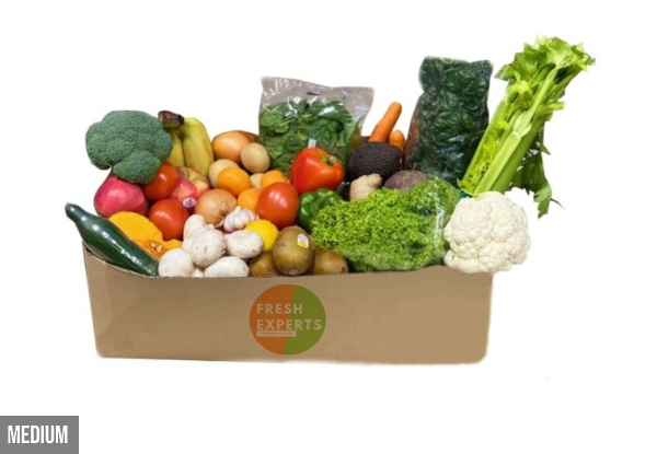 Medium Vege & Fruit Box incl. Free Hamilton Urban Delivery - Option for Large Box