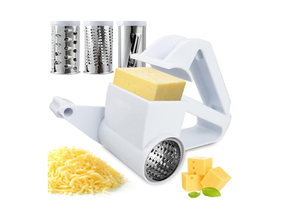 Stainless Steel Manual Rotary Cheese Grater - Option for Two