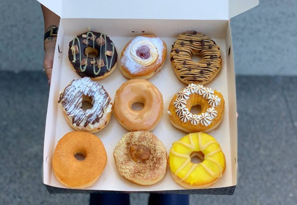 Box of Six Assorted Hand-Crafted Signature Donuts from an Award-Winning Cafe - Option for Box of Nine