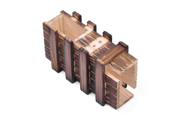 Wooden Puzzle Hidden Compartment Box