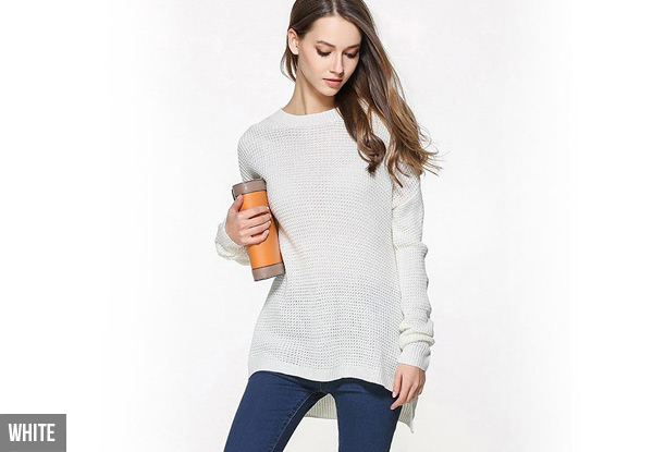 Knitted Pullover Sweater - Six Colours & Sizes Available with Free Delivery