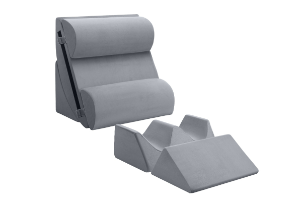 Six-Piece Wedge Pillow Set with Laptop Support - Available in Two Options