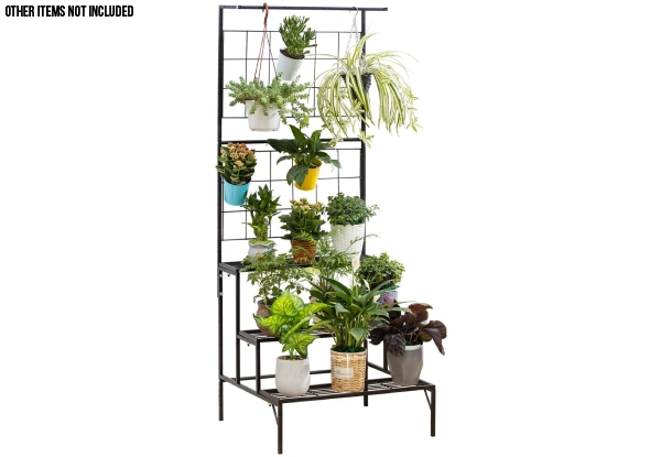 Three-Tier Metal Hanging Plant Stand