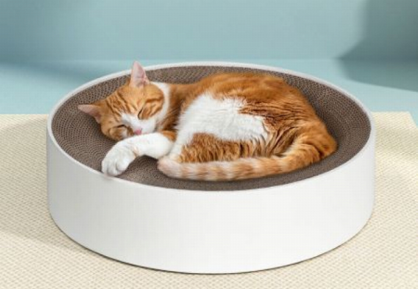i.Pet Round Cat Scratching Bed Board