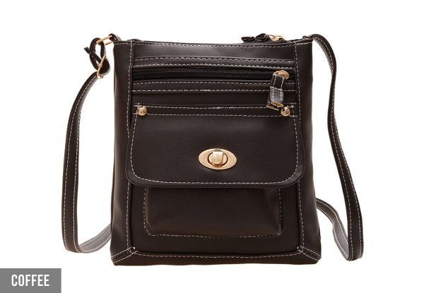 Womens Vintage PU Leather Shoulder Bag - Available in Four Colours & Option for Two