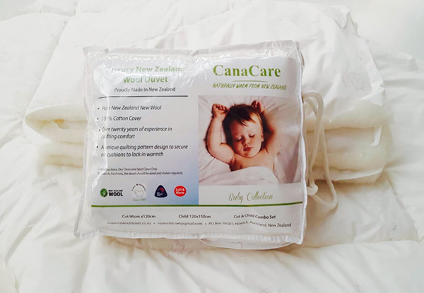 Kids Asthma Friendly Wool Duvet Inner - Three Sizes Available