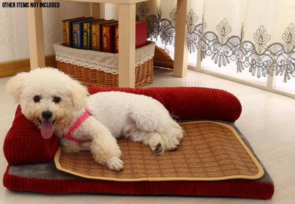 Orthopedic Pet Sofa Bed with Memory Foam - Two Sizes Available