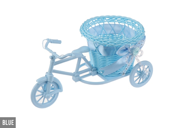 Bicycle Flower Basket - Four Colours Available