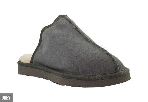 Auzland Men’s 'Andy' Classic Australian Sheepskin UGG Scuffs - Two Colours Available