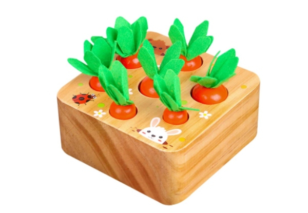 Carrot Harvest Wooden Toy Game