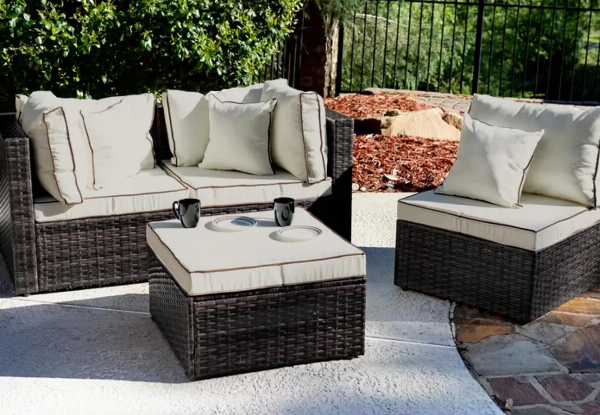 Four-Piece Hampton Outdoor Sofa Set