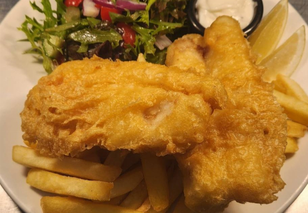 $65 for Weekend Lunch or Midweek Dinner for Two People in Greytown incl. Choice of Main & Glass of Wine, Beer or Non-Alcoholic Drink pp Value $110 (Save 41%)