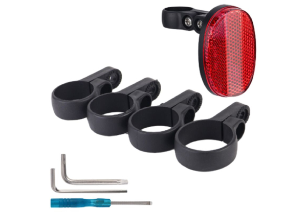 Water-Resistant Anti-Theft Bike Reflector Holder - Option for Two-Pack Available