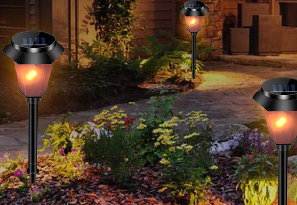 Four-Piece Solar Garden Lights - Option for Two Sets