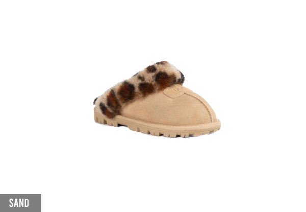 Ugg Coquette Water-Resistant Leopard Print Slippers - Available in Four Colours & Seven Sizes
