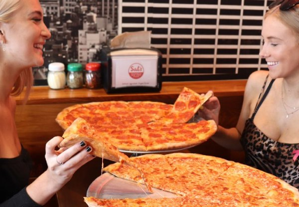 One 18" Sal's Cheese Pizza - Option for Pepperoni Pizza & for Two Pizzas