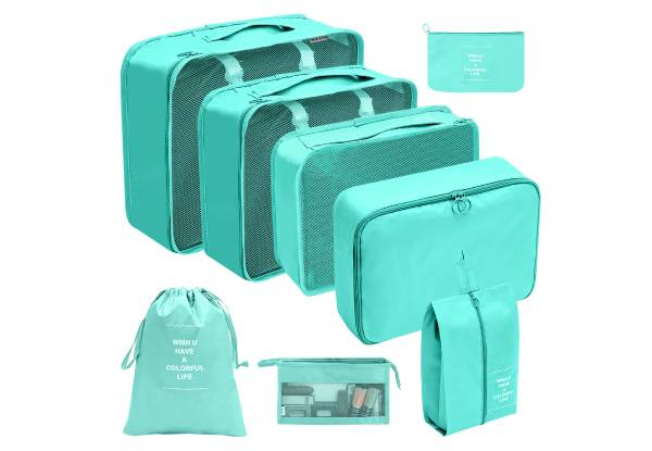 Eight-Piece Luggage Packing Cube Set