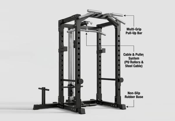 Multifunctional Home Power Cage Squat Rack