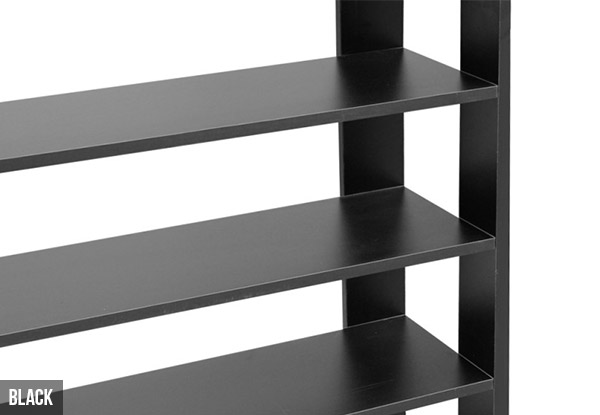Six or Eight-Tier Shoe Rack  - Two Colours Available