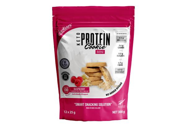 Justine's Mini Keto Cookie Pouch Range - Available in Five Options