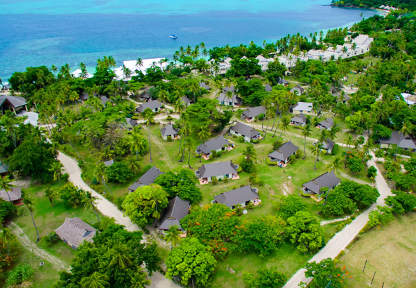 Per-Person Twin-Share Seven-Night Escape with Five-Nights at Mana Island Resort & Two-Nights at Tanoa International Hotel, Nadi, incl. All Transfers Between Airport, Hotel & Islands, All Meals Daily on Mana Island & $200 Bonus Resort Credit