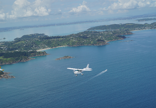 Waiheke Island Scenic Flight - Family Deal for Two Adults & One Child - Option for 45-Minute Flight