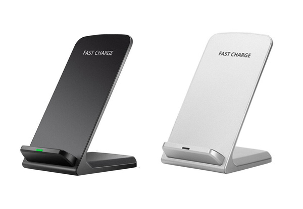 Wireless Phone Charging Stand with Option to incl. IOS Receiver - Two Colours Available