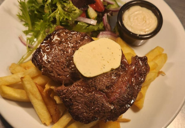 $65 for Weekend Lunch or Midweek Dinner for Two People in Greytown incl. Choice of Main & Glass of Wine, Beer or Non-Alcoholic Drink pp Value $110 (Save 41%)