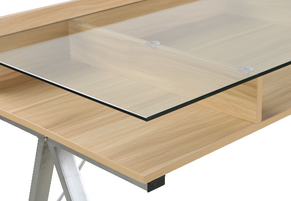 Neo-Glass Top Office Desk