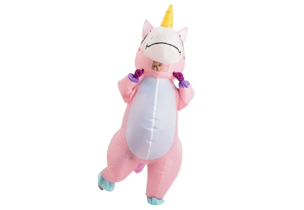 Inflatable Full Body Unicorn Costume - Three Colours Available