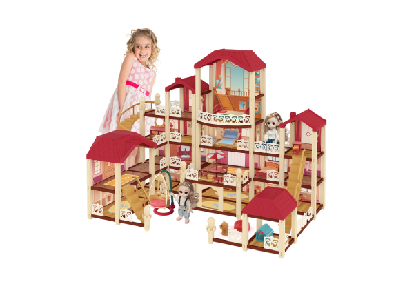67cm Lighted Doll Play House with 22 Rooms