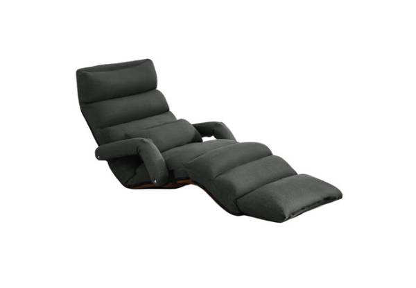 Adjustable Floor Sofa with Arms Pillow Pedal